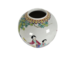 Chinese Gember pot - Family Rose - handbeschilderd - 2e helft 20e eeuw