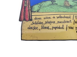 Kiss - Litho - 'Droom achter de wolkenband - flonkerend diamant - beperkt oplage - 1999