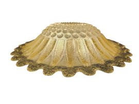 Murano - XL plafonniere - glas met ingesloten goud deeltjes - Italie - 3e kwart 20e eeuw