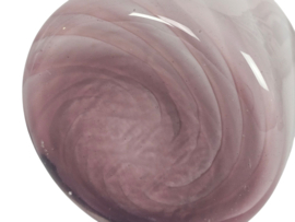 Empoli glas - AV Hand - opaline - mondgeblazen - 50's - gevlamd - swirl -