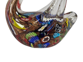 Murano - zwanen (2) - glas - kristal - beeldjes - figurines - 90's