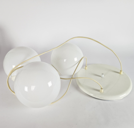 Woja stijl - Cascade Space Age verlichting - opaline - 1970's
