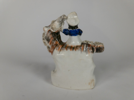 Victorian - Prince of Wales - Goat - porselein - Staffordshire - polychroom - 19e eeuw