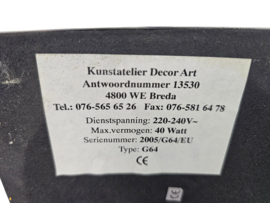 Art Deco stijl - 'Decor Art' - tafellamp - 'Naarden' - Holland - 1990's