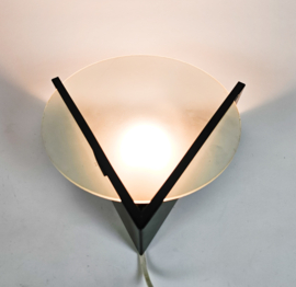 Lacri design - Space Age - wandlamp - glas  - metaal - post modern - 80's