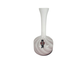 Empoli glas - AV Hand - opaline - mondgeblazen - 50's - gevlamd - swirl -