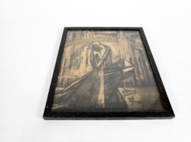 Jan Toorop (1858-1928)  - 'Kruisweg Meditatie'  -  Prent - drukgesigneerd -  1e kwart 20e eeuw