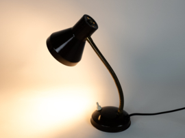 Hala Zeist - bureaulamp - model 703 - flexibele hals - bruin - 60's