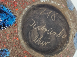 Ceramano keramik - oorvaas - Hans Welling - gesigneerd - Fat Lava - 60's