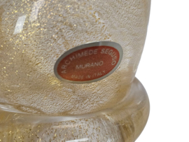 Archimede Seguso Murano - Bladgoud  - Gesigneerd - Italie - 1960's
