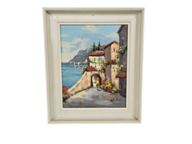Schilderij - Olieverf op doek - Mediterrane - 3e kwart 20e eeuw
