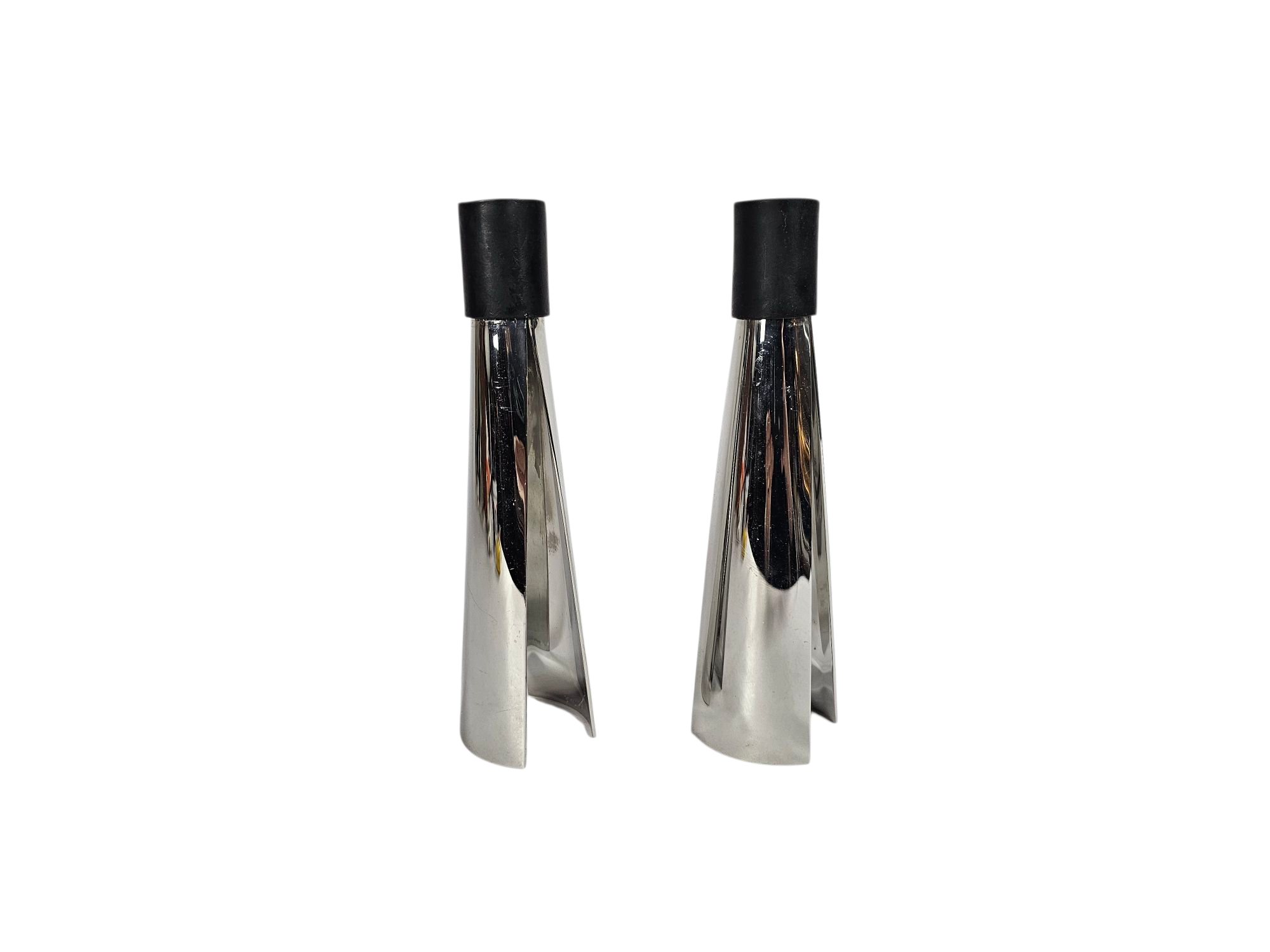 Dutch design - designer Bruno Ninaber - kandelaars - set (2)  - Delft - 1997