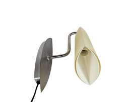 Hala Zeist - wandlamp - geborsteld staal - glas - 1990's