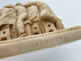 ´Het laatste avondmaal´ - design A. Giannetti - marmer - Italie - 2e kwart 20e eeuw