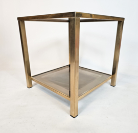 Belgo Chrom - De Wulf - side table - Hollywood Regency stijl - 70s