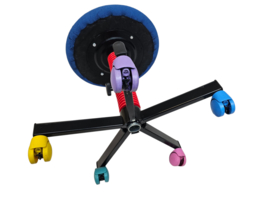 Ikea - Pop Art - Memphis design - bureaustoel - metaal - hout - 80's