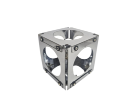 Goffredo Reggiani - Cube lamp - tafellamp - verchroomd staal - 1970's