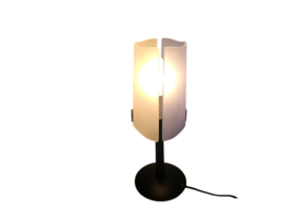 Murano - tafellamp - gesatineerd glas - kunststof - Italie - 1980's