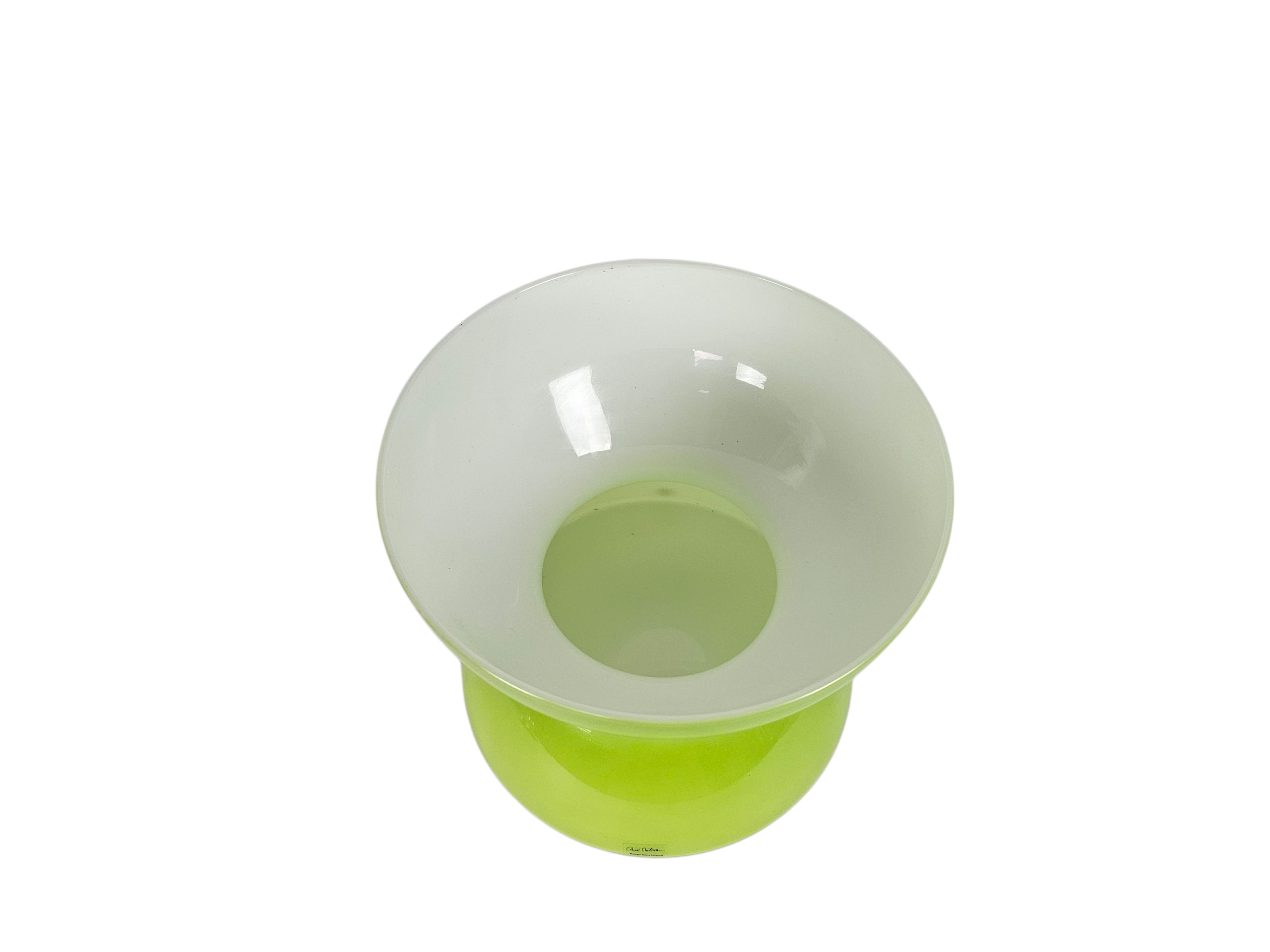 Ikea design - design Anna Nilsson - XL diabolo - opaalglas - Stockholm series - 1990's
