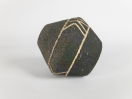 Pieter Groeneveldt -  sgraffito vaas - aardewerk - Made in Holland - 60's