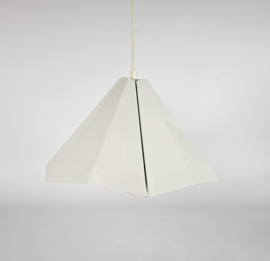 D - L lampen Holland - Pyramide hanglamp - metaal - wit - 80s