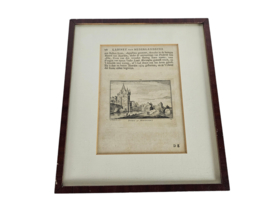 Kopergravure - Poort tot Montfoort- Abraham Rademaker - 18e eeuw
