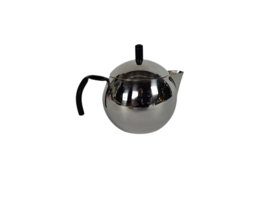 Tracanzan Alfa - 'Pallina' - Inox 18/10 - thee/koffiekannetje - Made in Italy - chroom - 60's