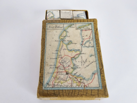 Atlas van Nederland - Blokkenkaart van Nederland - Vintage Puzzel - 2e kwart 20e  eeuw