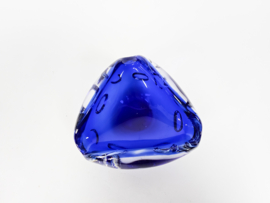 Murano - Sommerso - Flavio Poli -  cobalt blauw - asbak  - 70's