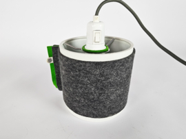 Vintage / muurlamp - magneetlamp - vilt - 3e kwart 20e eeuw