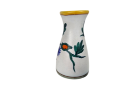 Flora Keramiek - Gouda - handbeschilderd -  model Poppy - miniatuurvaasje - Holland - 60's