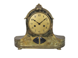 Junghans - "Napoleon-hoed" pendule - messing - glas  - 1900