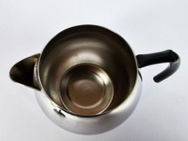 Tracanzan Alfa - 'Pallina' - Inox 18/10 - thee/koffiekannetje - Made in Italy - chroom - 60's