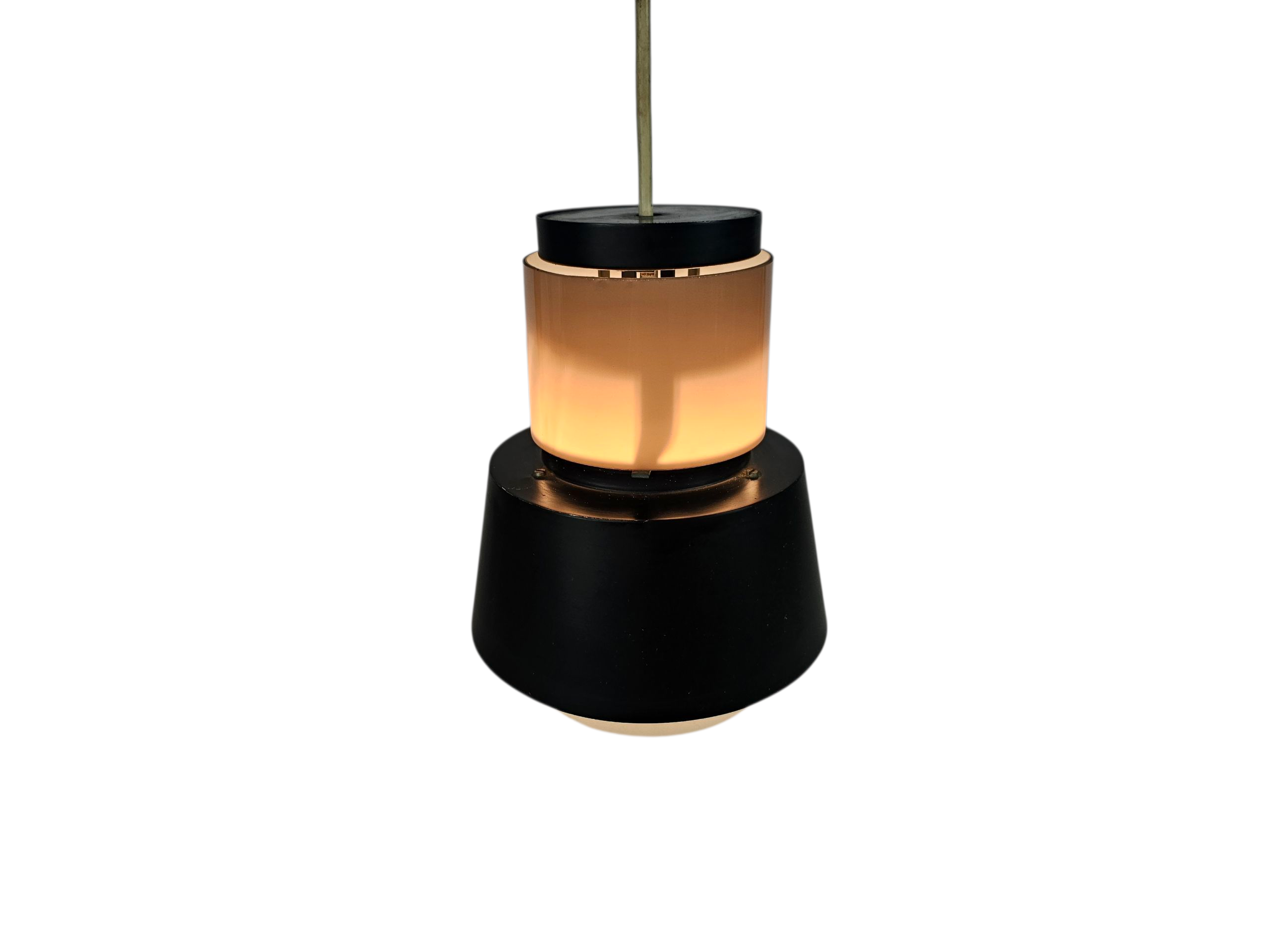 Philips - Hanglamp - cilinderlamp - metaal - glas - 60's