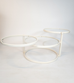Milo Baughman stijl  - Salontafel - Bauhaus - Nesting tables - Italy  - 70's