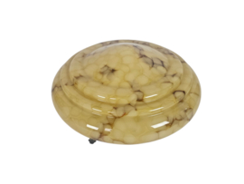 Art Deco - schaallamp - gemarmerd glas - hanglamp - Franrkijk - 30's