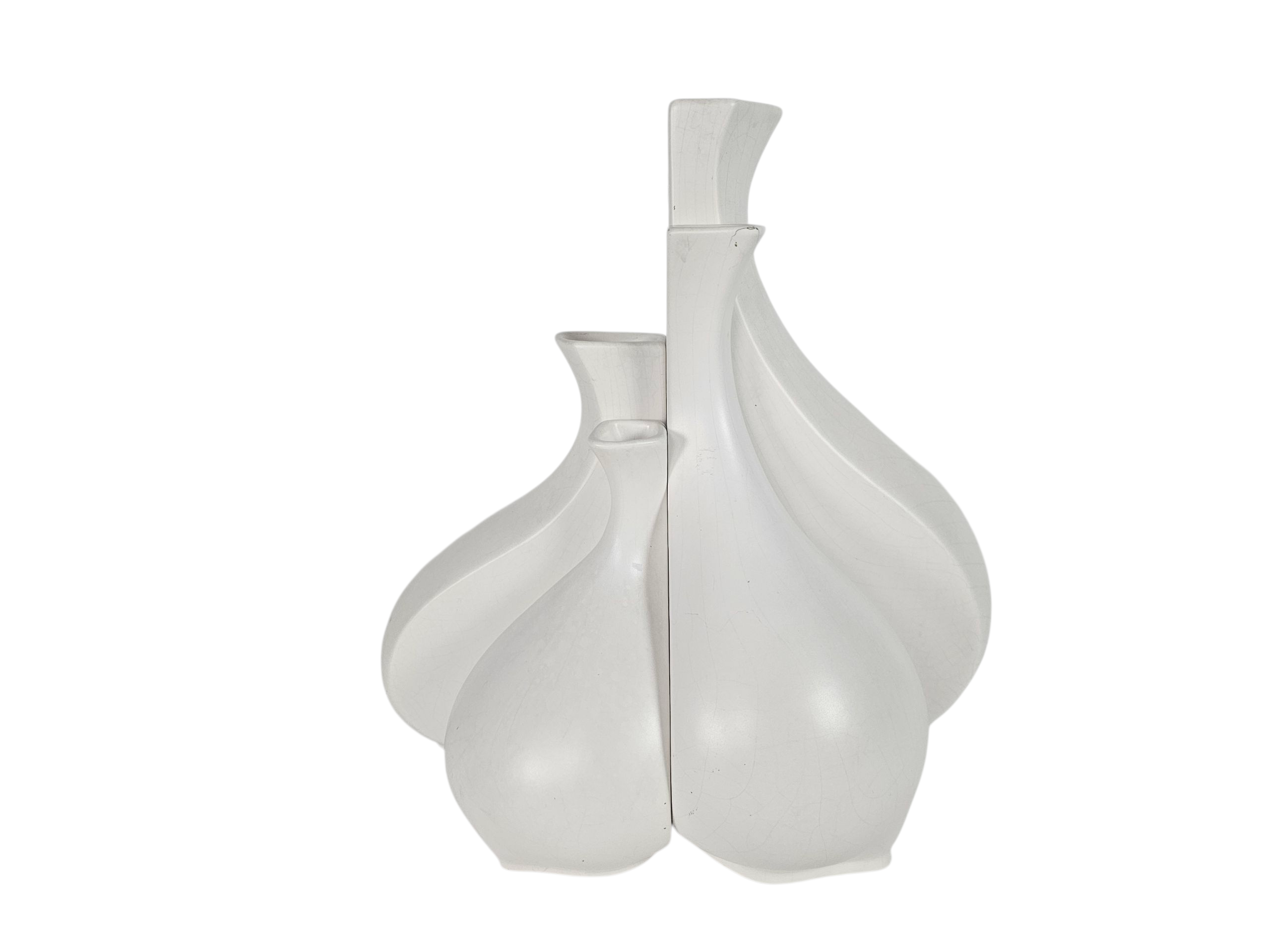 Flora keramiek - design Jeroen Bechtold - Quartett vazen (4)   - 1987