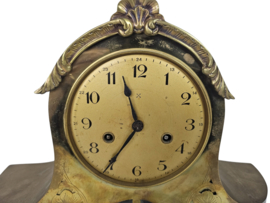 Junghans - "Napoleon-hoed" pendule - messing - glas  - 1900