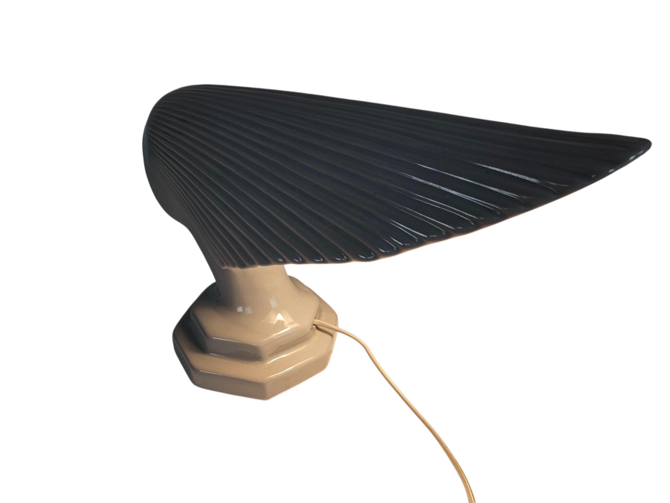 Vintage  - Rene Lalique stijl - design Hubert Olivier -  tafellamp - keramiek -  Frankrijk - 1960's