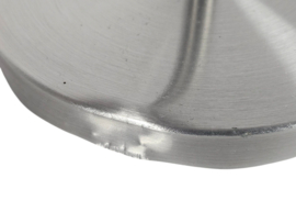 Hala Zeist - tafellamp - kristal - geborsteld aluminium - 80s