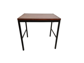 Bijzettafel - stijl van Pastoe - bijzettafel - fineer - metaal  - Holland - 1960s