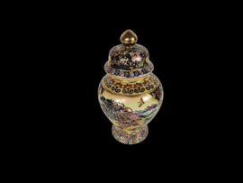 Satsuma - deksel vaas -  cloisonné - porselein - 3e kwart 20e eeuw