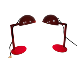Mid Century - industrieel - bureau/tafellampjes (2) - Italie - 70's
