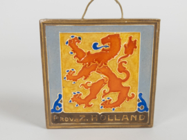 Faience- en Tegelfabriek Westraven - Cloisonné tegel - tegel Provincie Z-Holland  - 1930/1949