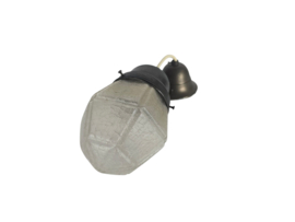 Gispen stijl - hanglamp - 'frosted glas' - koper - 60's