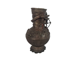 Tibet - brons - 'Dragon' - Mythische figuren  - vaas -  20e eeuw