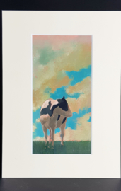 Leo van den Herik - Koe in de avond - aquarel - 2008