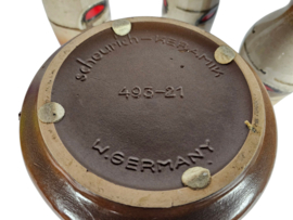 Scheurich keramik West Germany - 4 vazen - model 293-30/493-21/231-15  - Fat lava - 70's