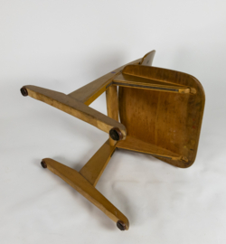 Casala - kinderstoeltje - schoolstoeltje -  beuken - plywood -  vintage - 60's