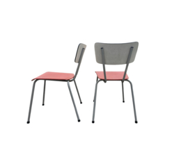 Rawi - Retro design -  2 vintage buisframe eetkamer stoelen - 60's